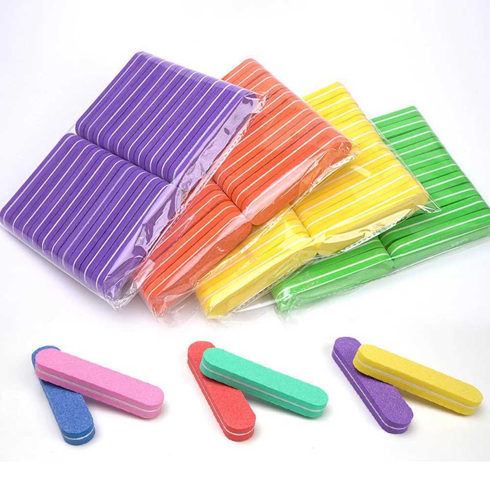 9cm nail sponge file double-sided nail file block color sanding buffer strip easy to clean and polish foot processing tool W240829