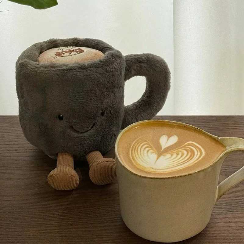 Jelly Cat Plush Fun Coffee Cup Cute Plush Toy Soothing Sleep Plush Doll Fashion Gift Plush Doll Cute Backpack Plush Pendant W240827