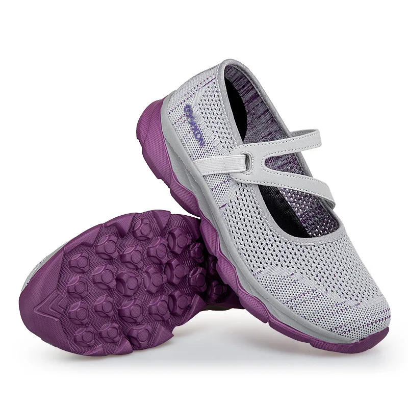 Autumn New Mesh Breathable Casual Shoes Women 2022 Comfort Light Walking Shoes Slip on Flat Mom Shoes Non-slip Chaussure Femme