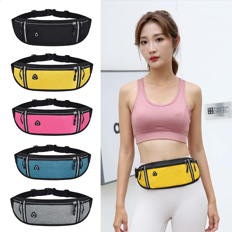 Professional Running Waist Bag Sports Belt Pouch Mobile Phone Case Men Women Hidden Gym SportsBags Pack 240830Z