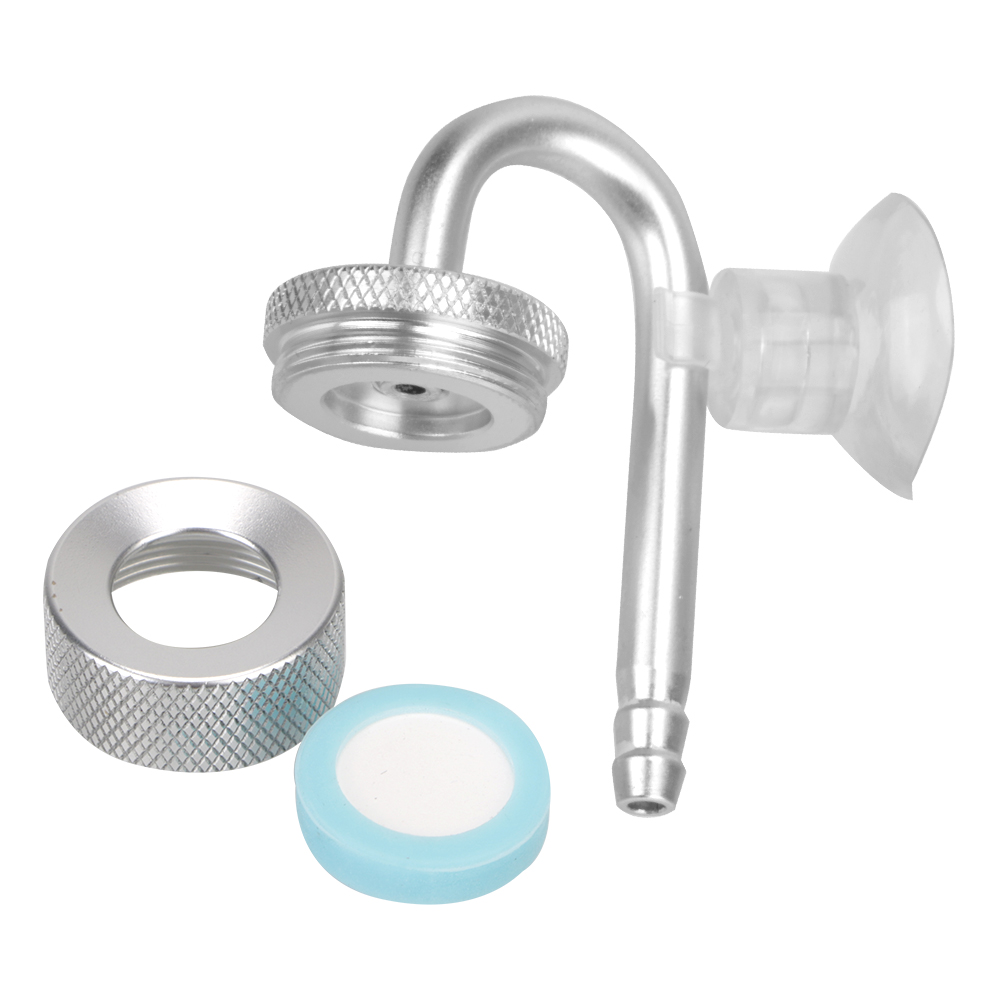 Fish Tank Bubble Atomizer With Suction Cup For Aquatic Plant Growth Silver Aquarium CO2 Diffuser CO2 Generato