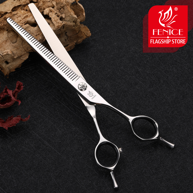 Fenice 7 inch pet dog grooming scissors dog scissors traceless tooth thinning shears for dogs products 70-80% rate