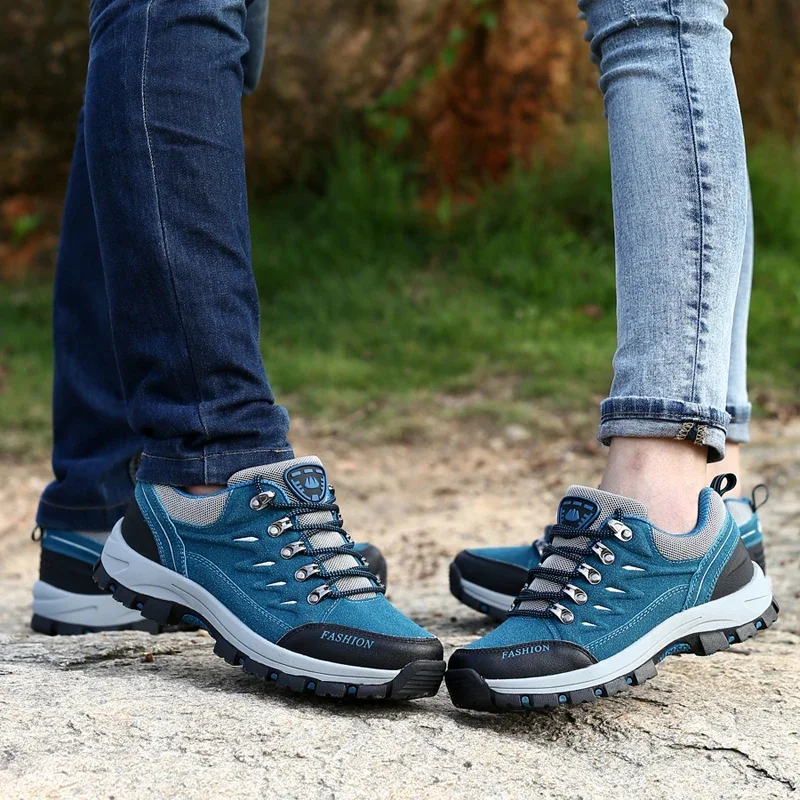 Couple Mountaineering NEW hot Male Tennis Designer Footsmith Outdoor Running Non Slip Lacing Suede Flat Heel Casual Shoes