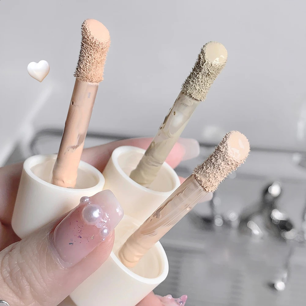 3-color waterproof matt liquid concealer durable full coverage dark circle corrector professional basic female makeup 240829