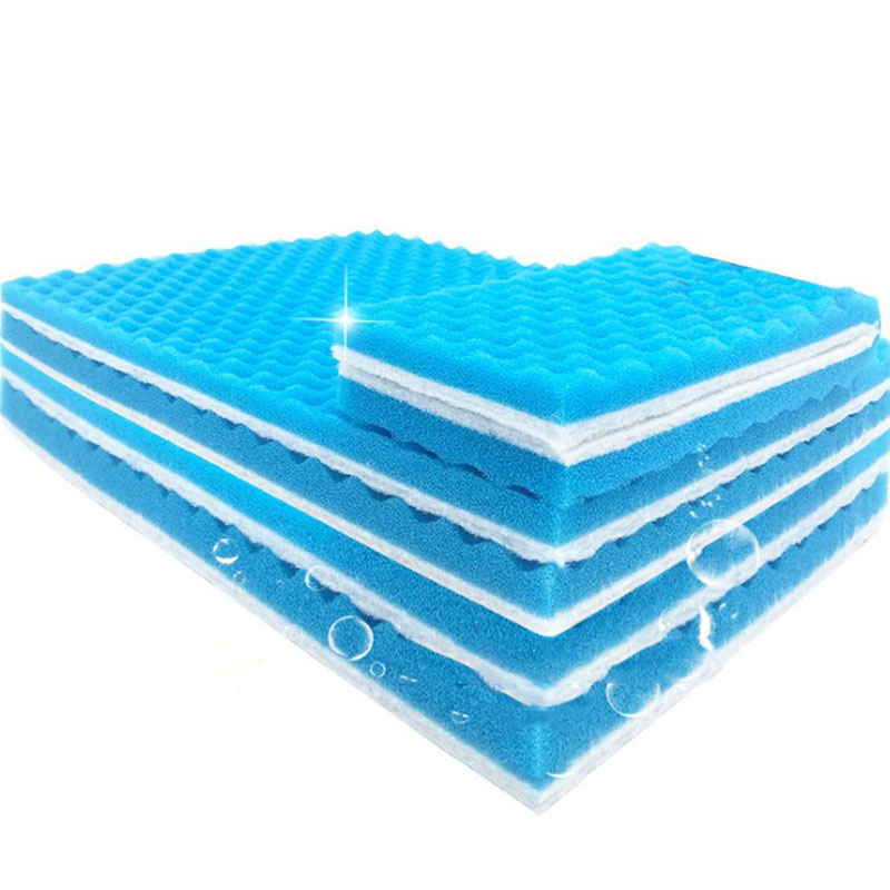 Blue and White 50cmx11cmx2cm Filtration Foam Aquarium Fish Tank Biochemical Filter Sponge Pad Skimmer Sponge Supply Tank
