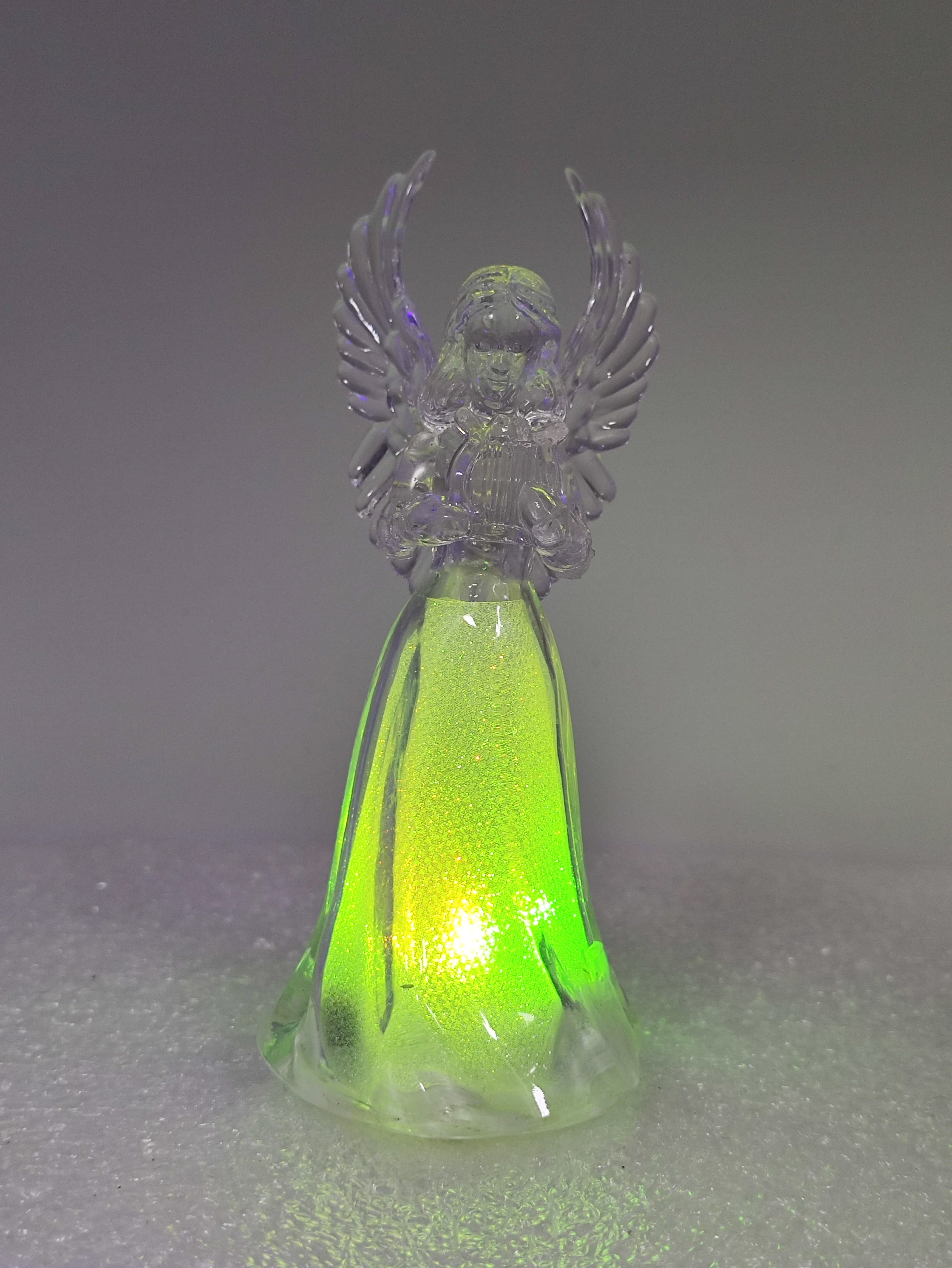 Mini angel 4-piece LED light Christmas gift PS material decoration