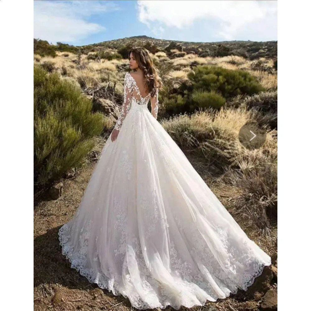 2024 Summer Fashionable European And American Clothing Longsleeved Oneshoulder Bridal Wedding Dress Sexy 24