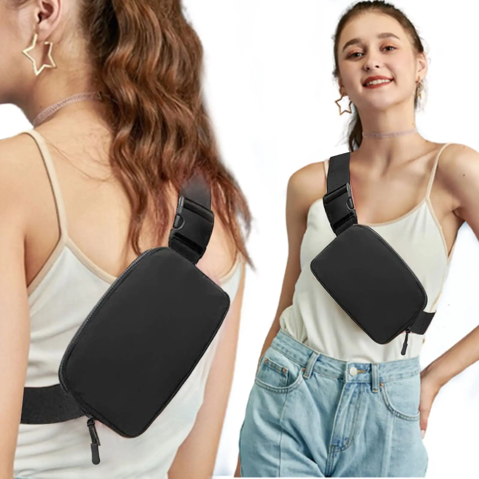 Sport Waist Bag Running Belt Bum Waterproof Cycling Women Fanny Pack Wallet Pouch Portable Phone Gym Jogging CrossBody Pocket 240830