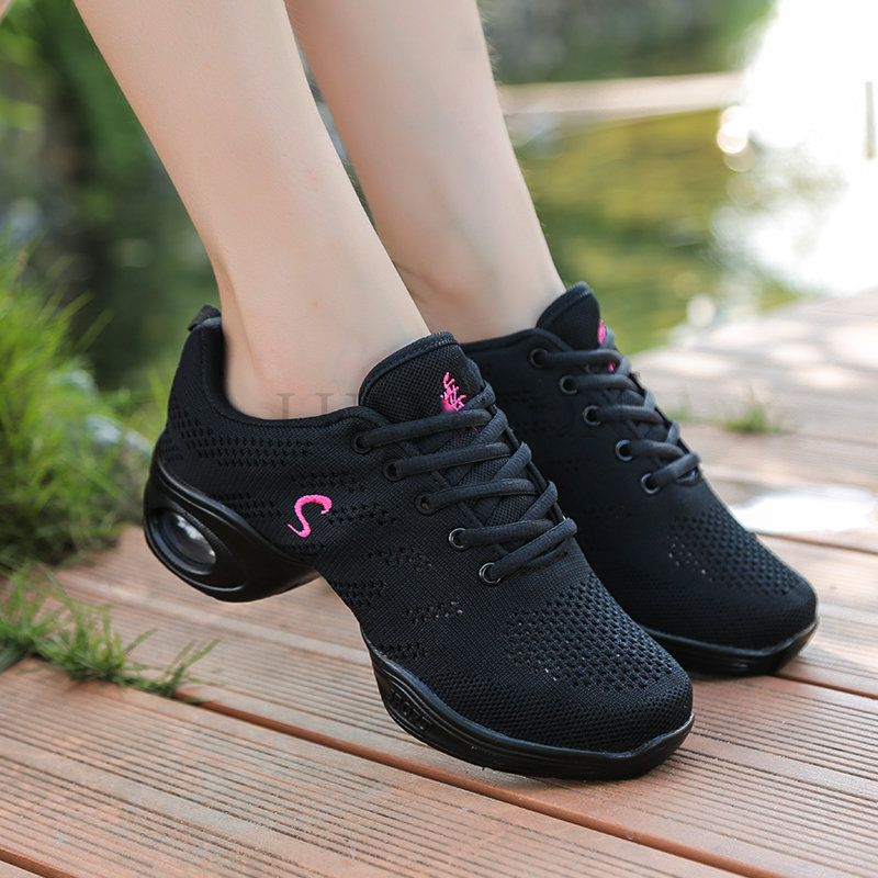 Mesh Sneakers: Casual Breathable & Lightweight Dance Fiess Shoes for Women 4