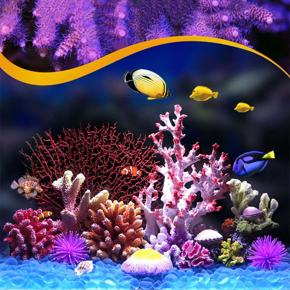 New Artificial Resin Coral Reef Aquarium Ornaments Landscaping Fish Tank Decor Home Fish Tank Aquarium Accessories