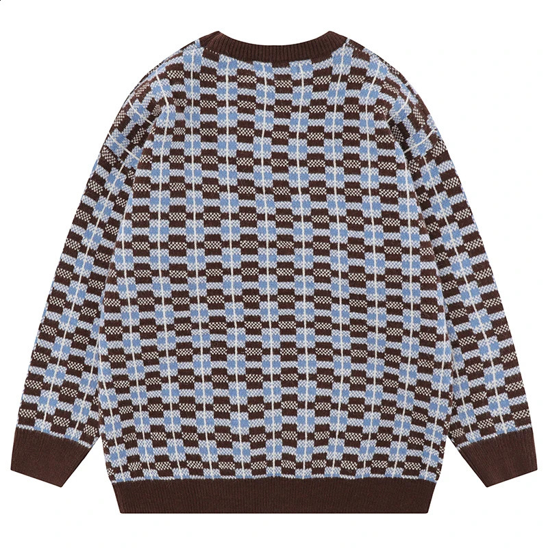 Autumn mens plain weave knitted jumper sweater hip-hop star letter knitted streetwear Harajuku fashion casual zipper knitted clothing 240829