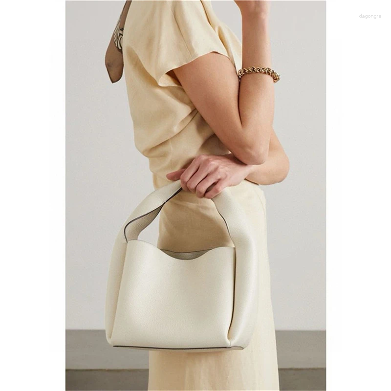 Shoulder Bags Original Imported Cowhide 2024 Women's Bag Single Crossbody Handbag Bucket e2b0