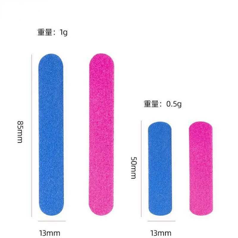 8.5cm/5cm 100 pieces double-sided nail art sanding strip wooden nail file sanding strip nail art tool W240829