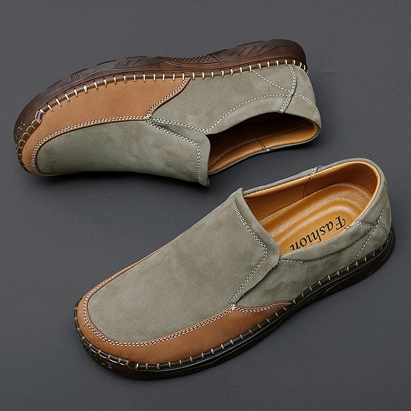 New Spring Breathable Sneakers Men Casual Shoes Thick Sole Massage Walking Shoes Men Comfty Slip On Men Shoes Platform Footwear