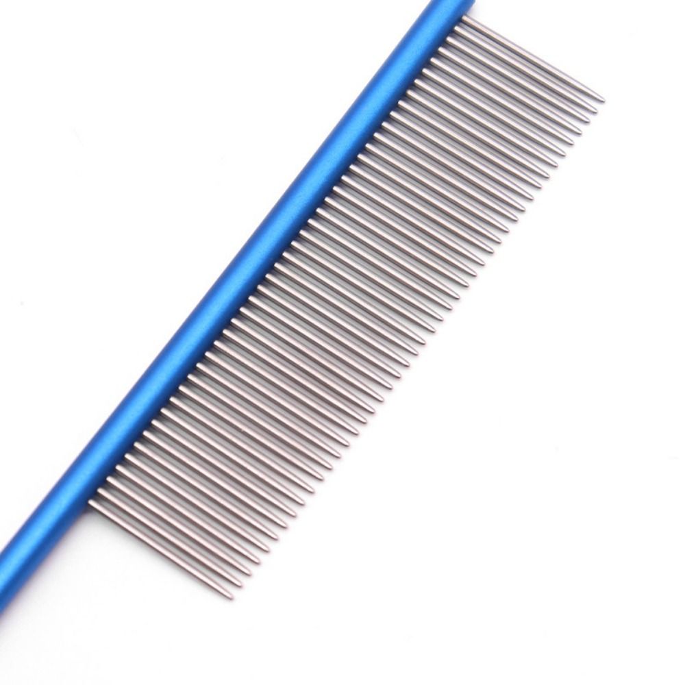Stainless Steel Pet Flea Comb Non-rust Dense Tooth Dog Grooming Comb Colorful Dogs Cleaning Brush Comb for Dogs Puppy Cats