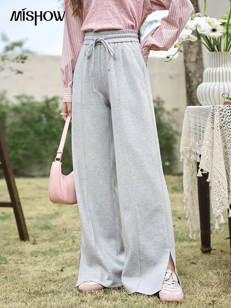 MISHOW Womens High Waist Wide Leg Pants SpringSummerC asualL ooseL aceT opP antsW omensL eisureL eisur 240827