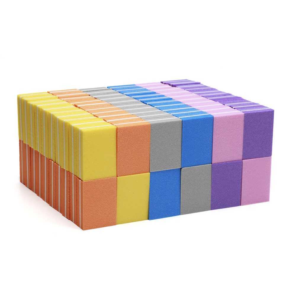 20 pieces/set of nail buffer file Mini nail file block Multicolor sponge for UV gel nail polish sanding buffer strip Manicure TF28 W240829