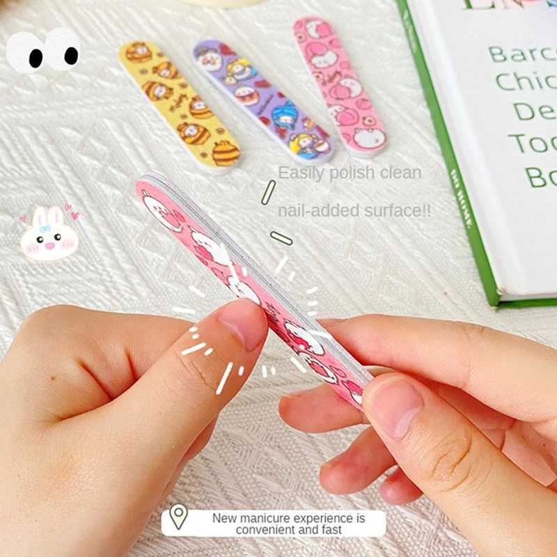 Durable nail file easy to carry 4.5 * 2.0cm Cute nail file Perfect nail file Cute appearance Sandpaper+eva+ps nail tool W240829