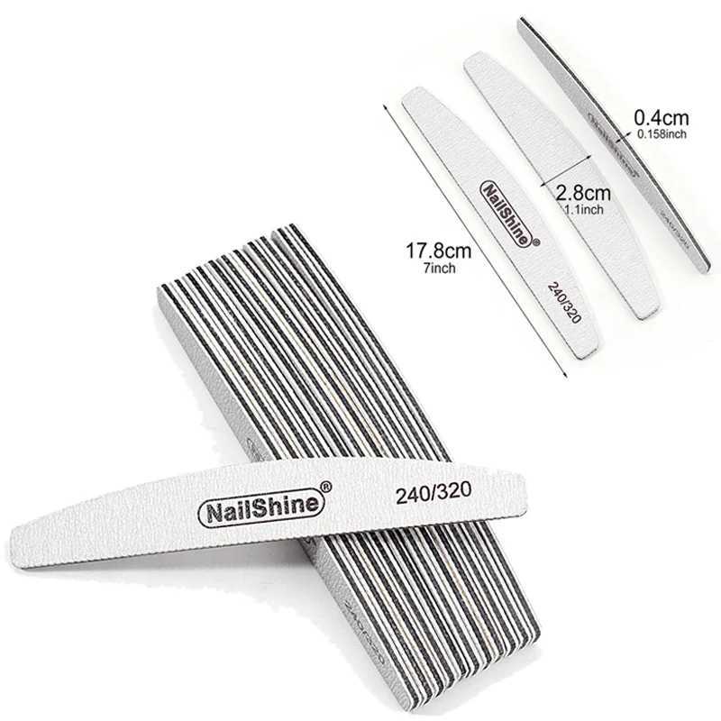 Professional 100/180 washable nail file reusable double-sided sanding buffer strip UV gel polishing tool W240829