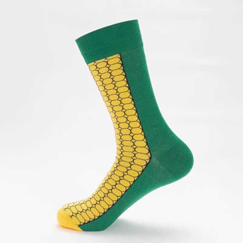 Men's Socks 5 pairs of socks large size colorful couple socks happy socks medium and high tube personality cotton socks wholesale Y240830KY2J