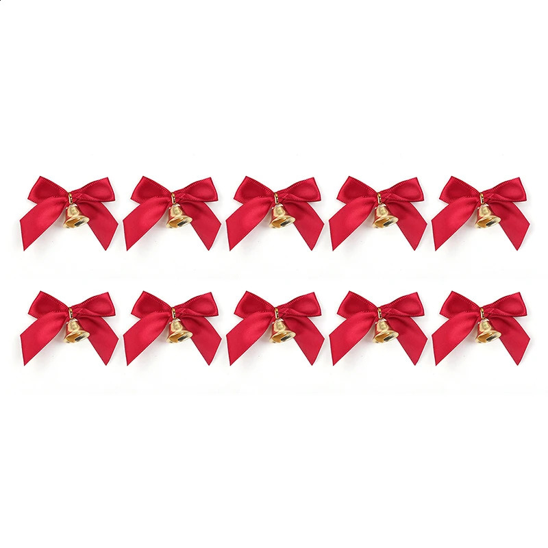 Exquisite DIY Christmas Bell Bow Knots for 2024 Tree Decorations (10-pack)