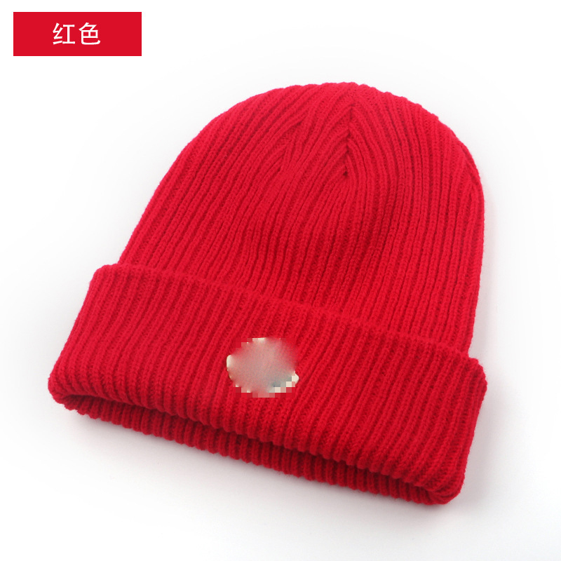 Foreign trade wholesale wool thick knit hat autumn and winter outdoor sports warm pullover wool hat cold hat