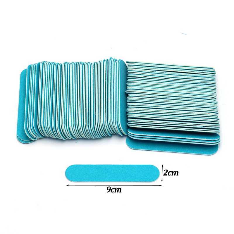 10/20pcs wooden nail file 9cm double-sided sanding buffer block polishing nail file manual tool professional sandpaper finger W240829