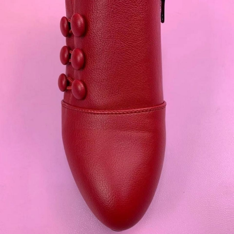 2025 new Sale Hot Classic Women's Shoes Pointed Toe Pumps Patent Leather Dress High Heels Boat Party atos Mujer Red Wedding 0794