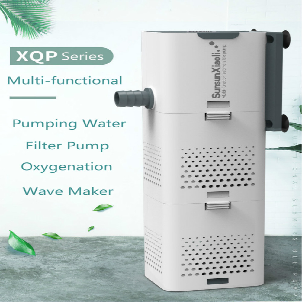 SUNSUN-Multi-Function Aquarium Filter, Internal Sponge Filter, Submersible Water Pump, Wave Maker, Air Aerator for Fish Tank
