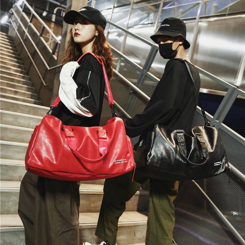 Dry wet Separation Yoga Fitness Bag Mens Swimming PU Portable Travel Customized Printing 240830