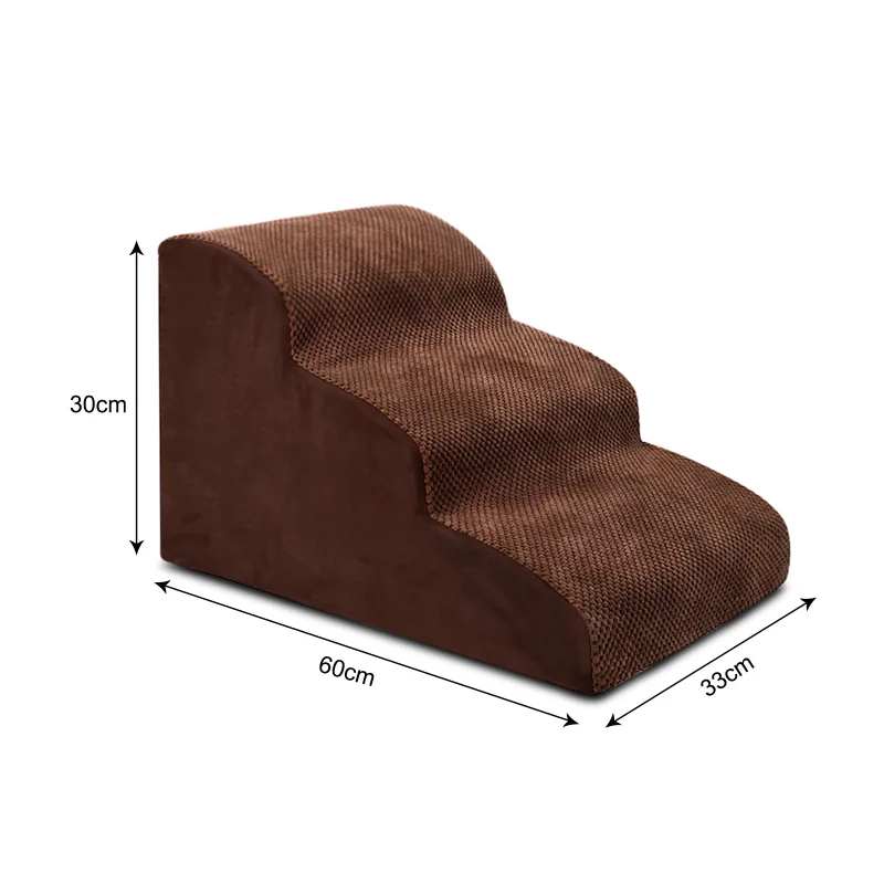 Escalones auxiliares de algodón para cachorros, escalera antideslizante para perros pequeños en la cama, accesorios extraíbles p