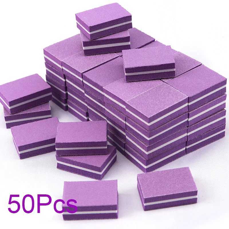 10-100Pc double-sided mini buffering sanding machine block nail art buffering polishing machine processing nail care tools nail files W240829