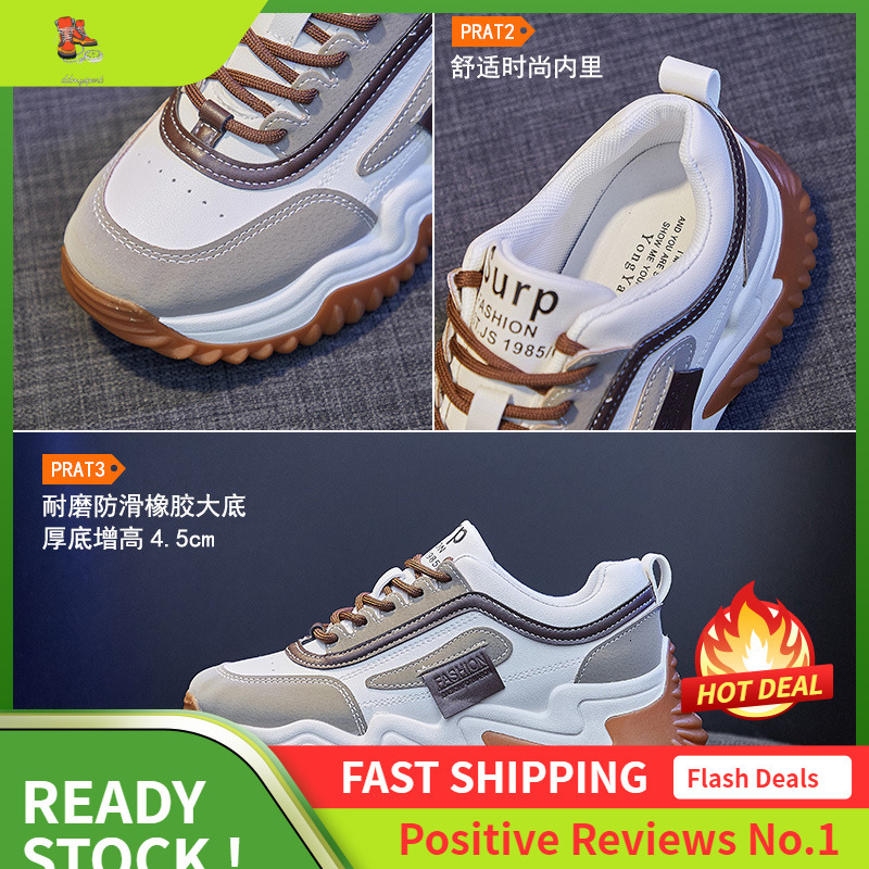 Ddmysports Korean Version Dad Spring New Breathable Sports Instagram Trendy Student Thick Soled Casual Shoes For Women Y OUTDOOR