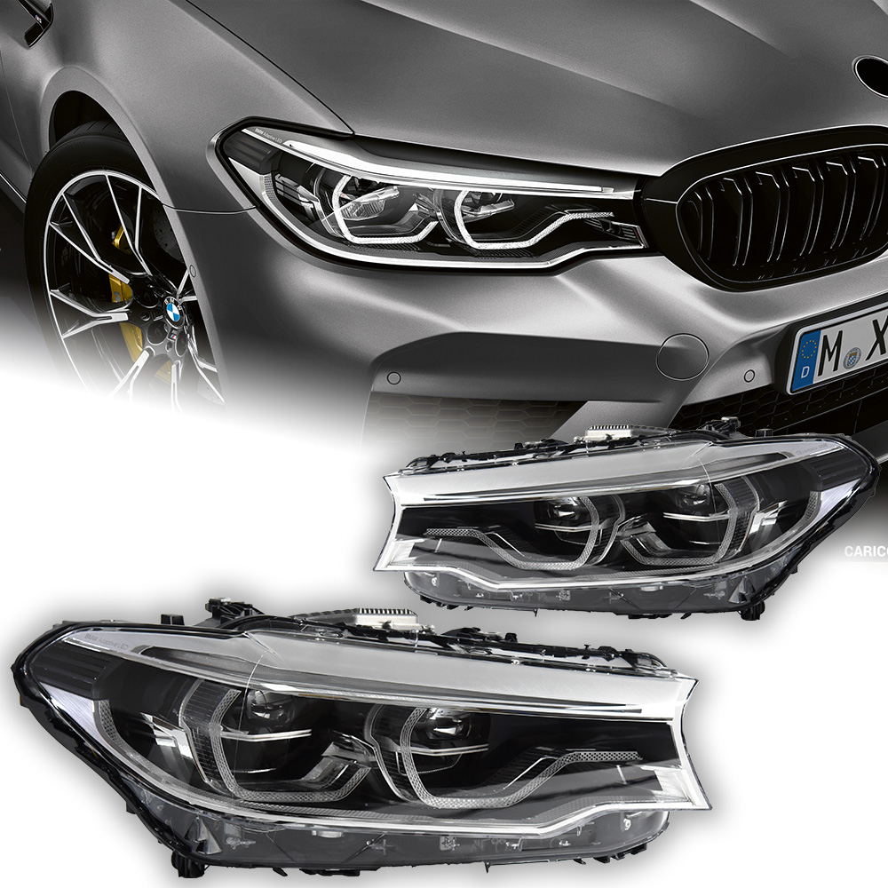 Car LED Daytime Running Lights For BMW G30 Headlights 20 17-20 20 525i 530i 535i G38 F90 Low Beam Front Lamp