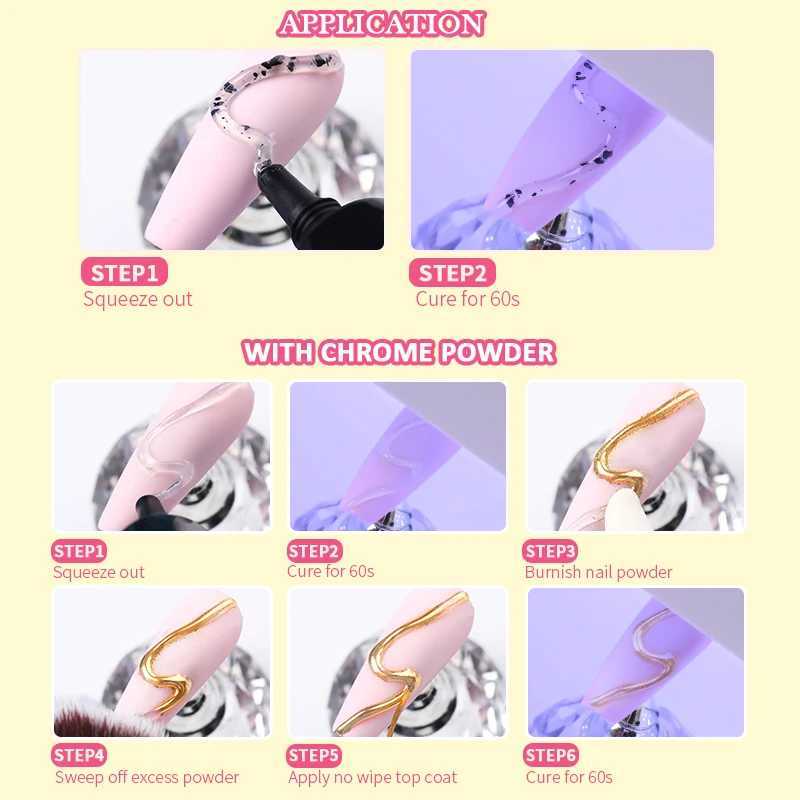 LILYCUTE 5D solid pudding embossed lining gel nail polish Korean style painting texture modeling three-dimensional modeling nail art gel W240829