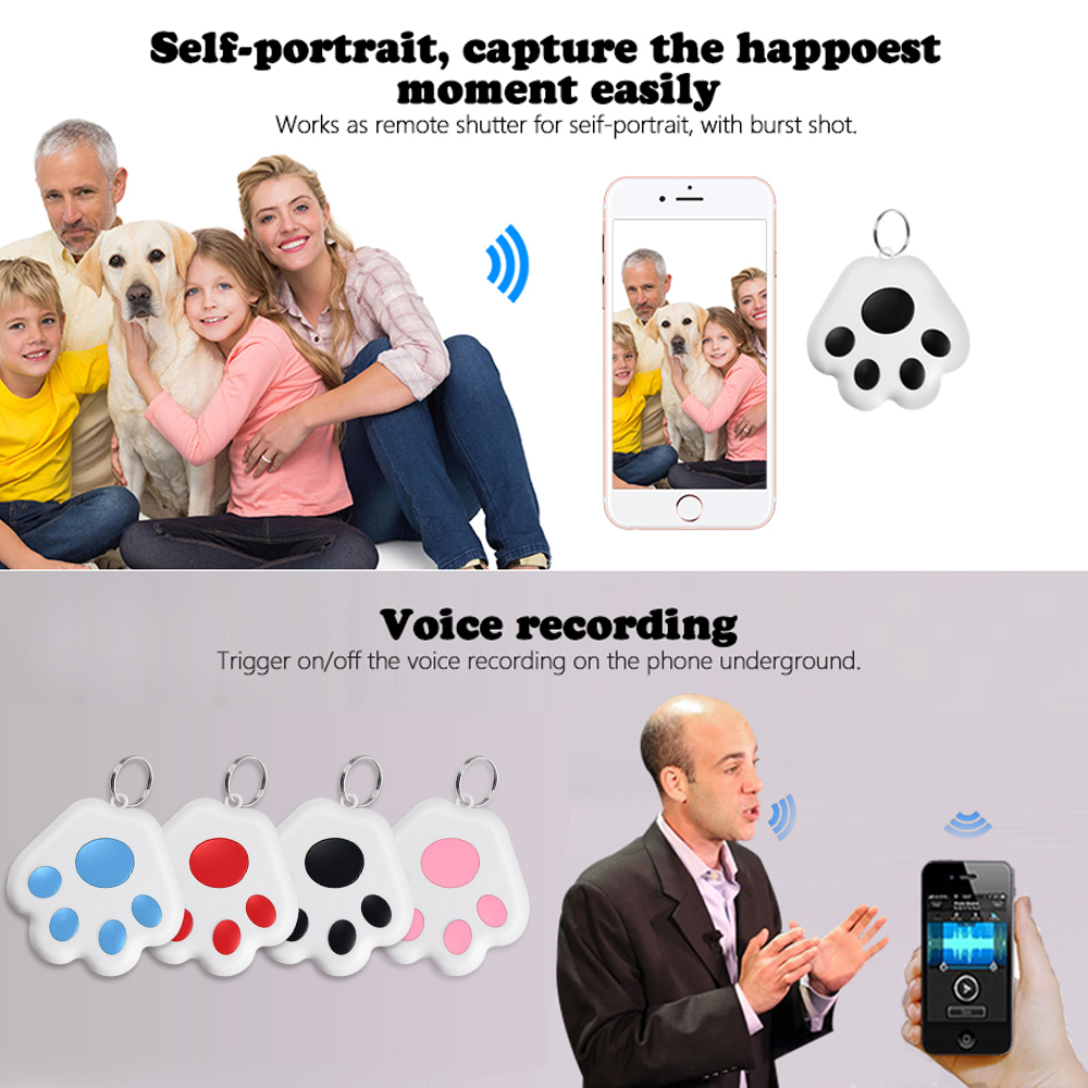 GPS Tracker Anti-Lost Alarm Wireless Bluetooth Locator Tracer For Pet Dog Cat Kids Car Wallet Key Collar Accessories