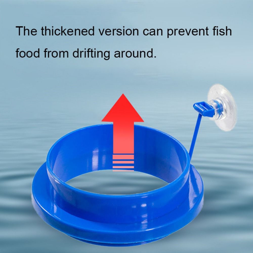 Fish Feeding Supplies Thicken Plastic Buoyancy Circle for Aquarium Floating Food Feeder Square/Round Feeding Ring