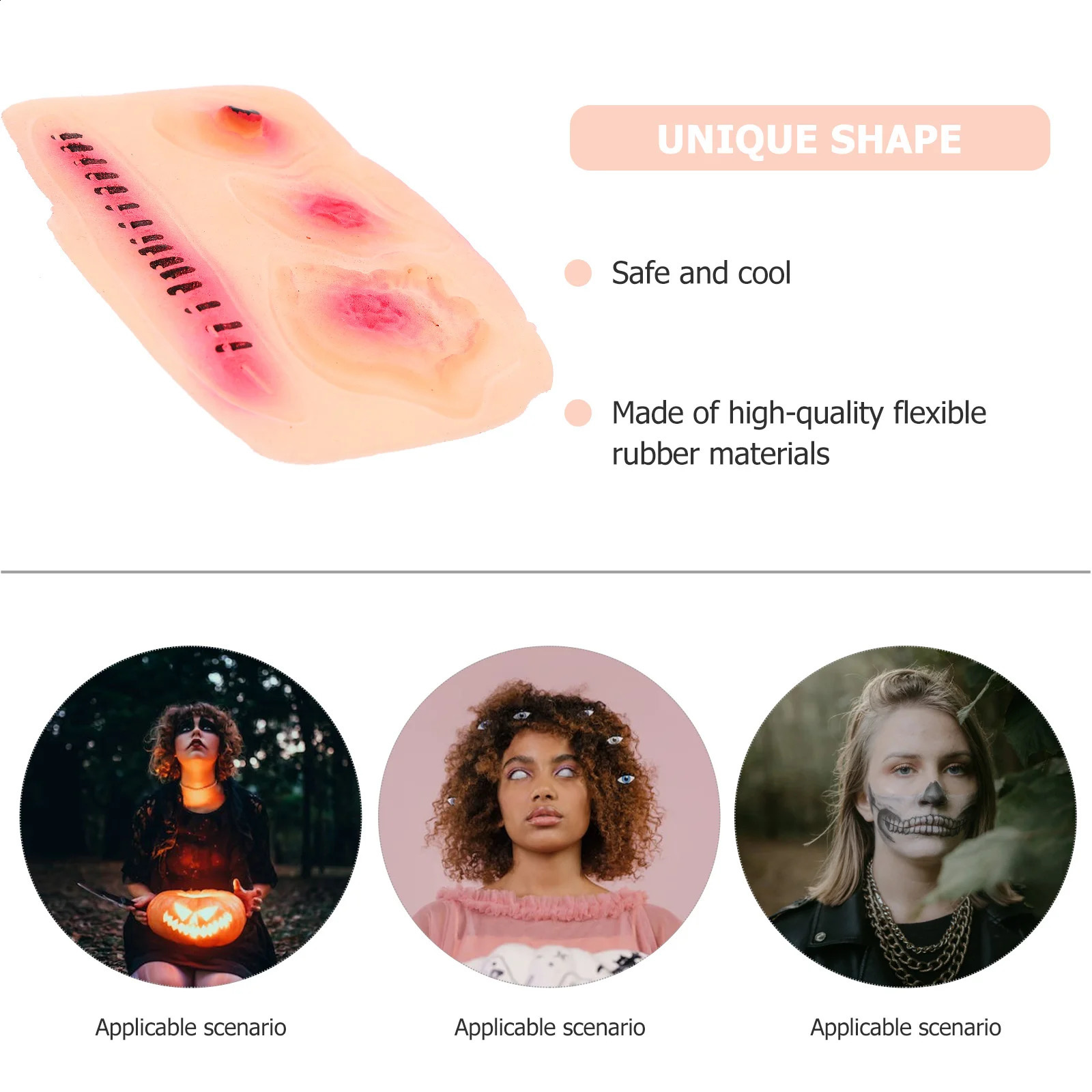 Halloween 3D real wound stickers high-quality scar pattern stickers used for decoration and role-playing safe and waterproof 240829