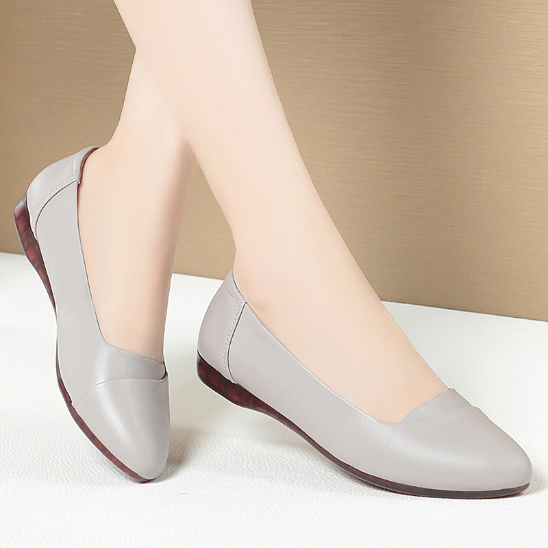 2025 NEW Women s AIYUQI Flat Large Size Spring New Mommy Casual Non Tie Ballet Shoes Women eccd