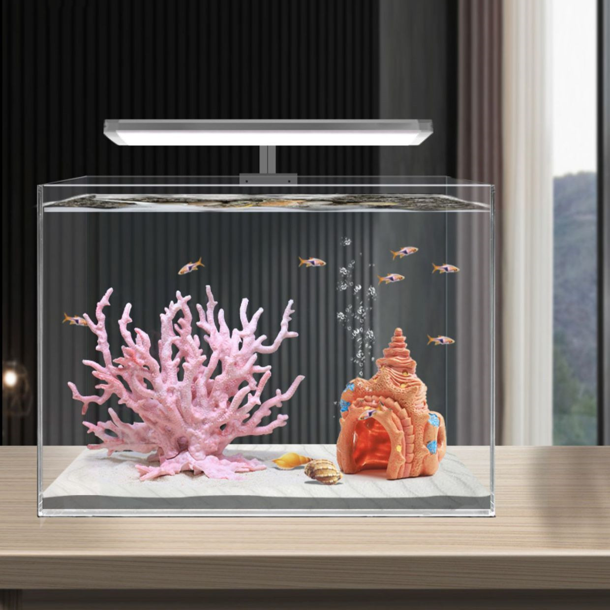 Fish Tank Aquascape Simulation Coral Water Plant Resin Fake Coral Aquarium Decorations Marine Hard Dead Coral Ornaments Undersea
