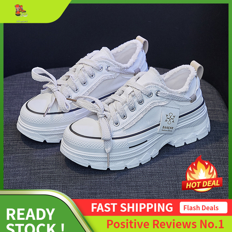 Ddmysports Instagram Trendy Korean Canvas Women S Spring Summer New Breathable Student Board Thick Sole Elevated Casual Shoes JF OUTDOOR