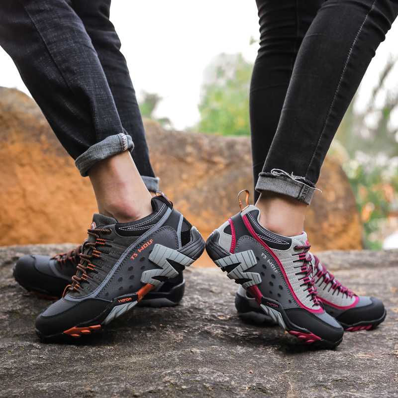 Men's Shoes: Non-Slip Hiking Sneakers, Waterproof Outdoor Trekking hot New Shoes for Couples, Breathable Sneakers Men, Lightweight Sport Camping 