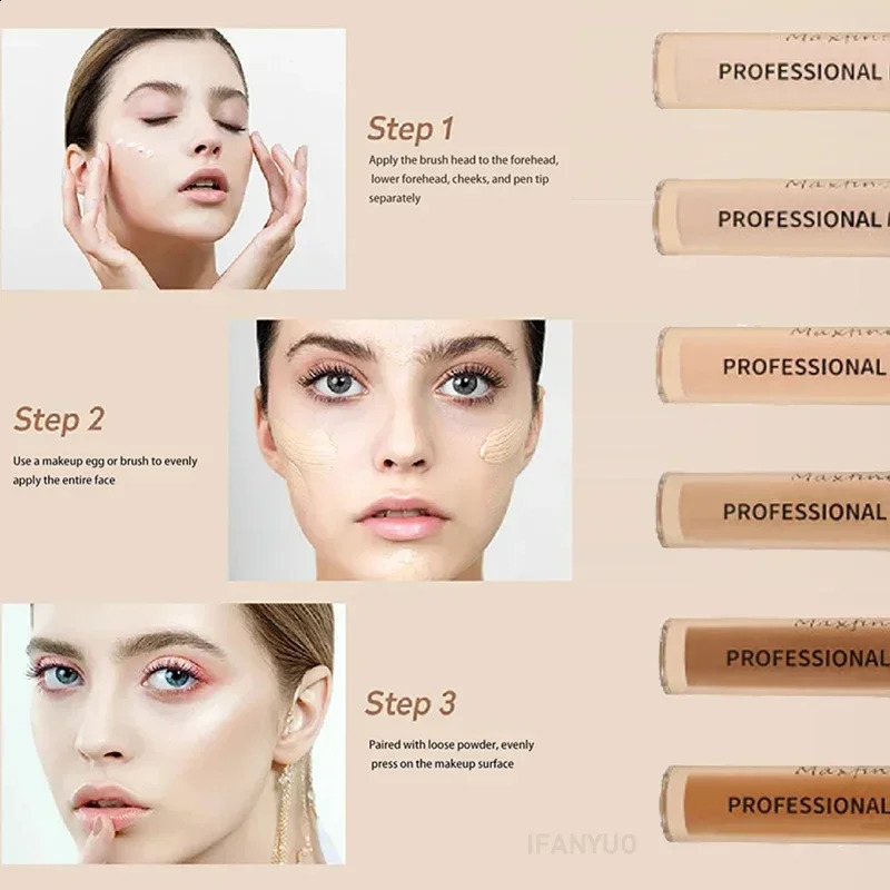 6-color concealer long-lasting oil control high coverage basic natural makeup liquid matte contour highlights 240829