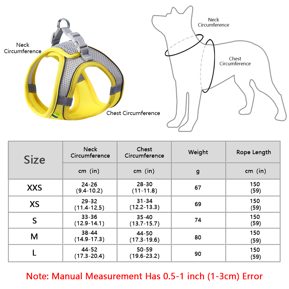 Cat Harness and Leash Set,Adjustable Escape Proof Kitten Vest Harness with Soft Mesh Reflective Pet Harness,Fit for Kitten,Puppy