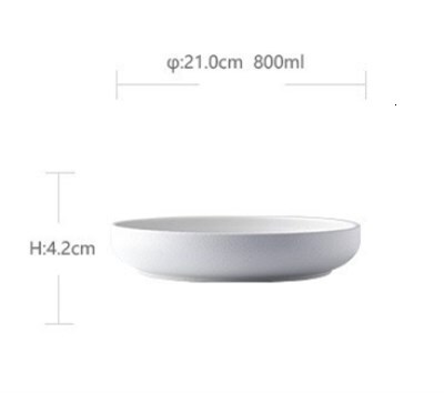 China Style Snowflake Glazed Shallow Dish Soup Dish Black And White Salad Dish Baked Rice Dish Deep Bowl Dish Wholesale