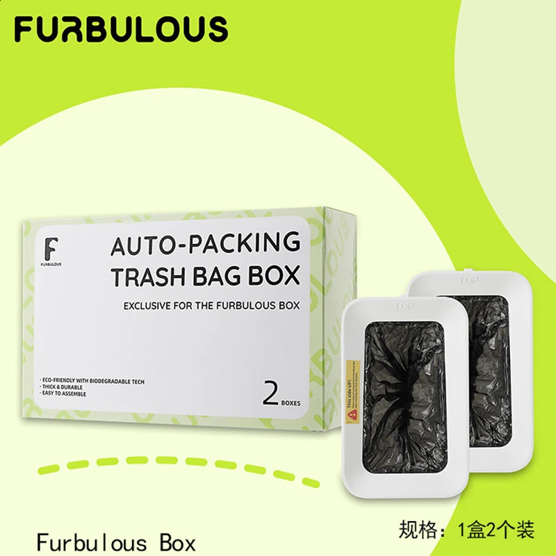 Furbulous Auto-Packing Trash Bag Box 2 Pieces Only Suitable for FURBULOUS LITTER BOX 240830