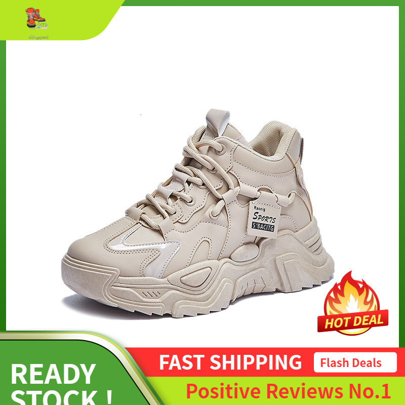 Ddmysports Spring New Ins Korean Edition Igh Top Dad And Women S Student Eight Increasing Sports Running Casual Shoes K OUTDOOR