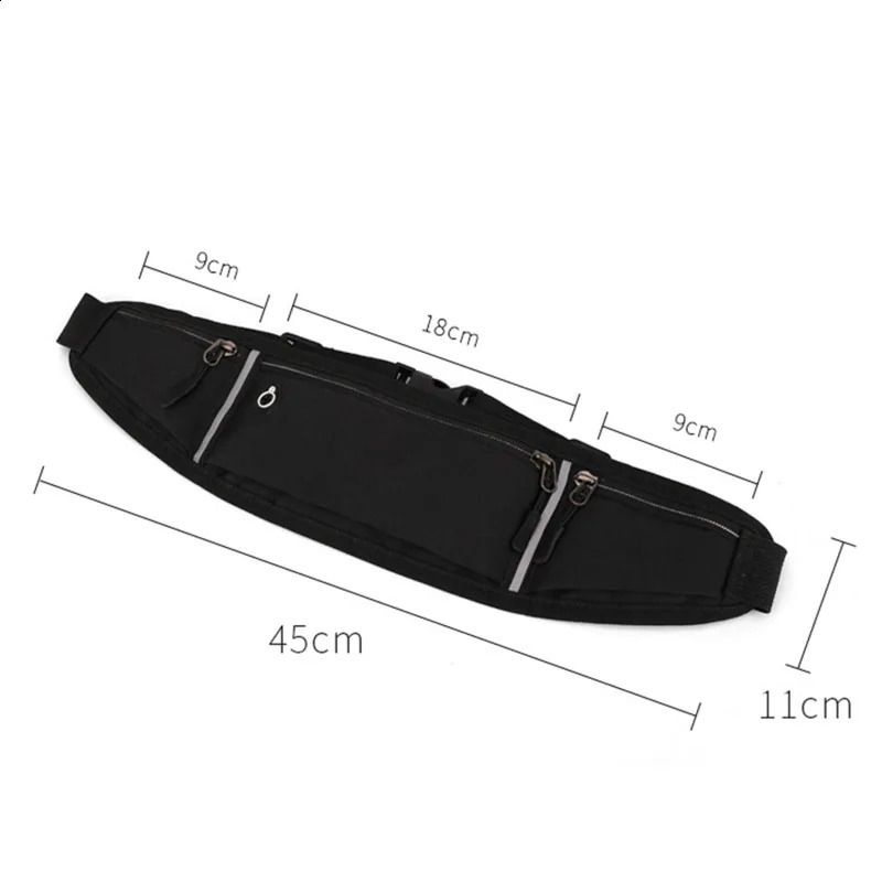 Professional Running Waist Bag Sports Belt Pouch Mobile Phone Case Men Women Hidden Gym SportsBags Pack 240830