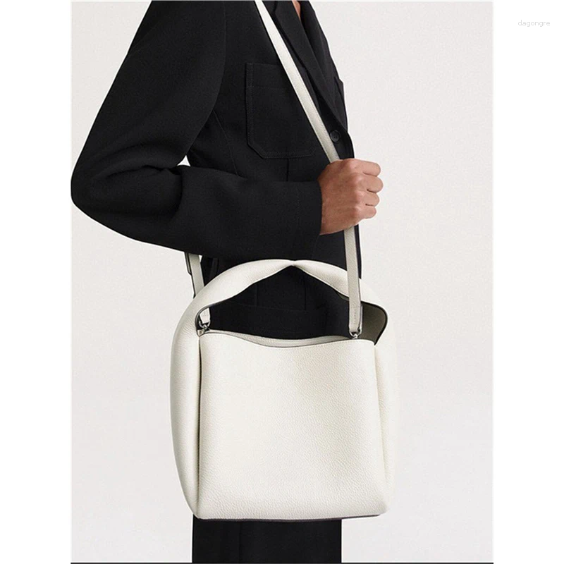 Shoulder Bags Original Imported Cowhide 2024 Women's Bag Single Crossbody Handbag Bucket e2b0