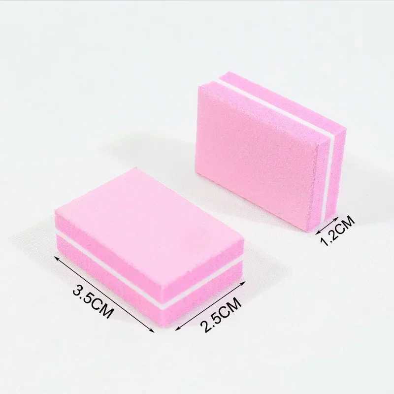10-100Pc double-sided mini buffering sanding machine block nail art buffering polishing machine processing nail care tools nail files W240829